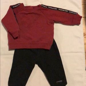 Boys Calvin Klein sweat outfit